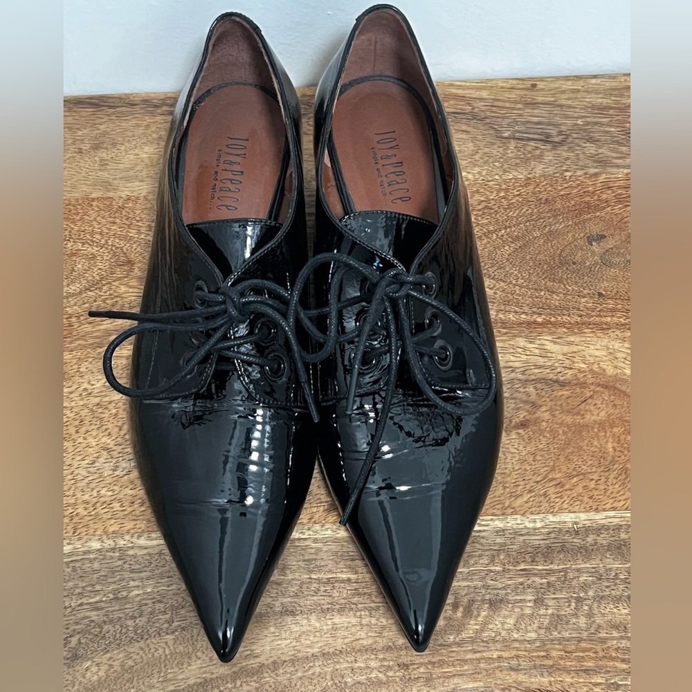 Joy And Peace Black Patent Leather Women's Shoes